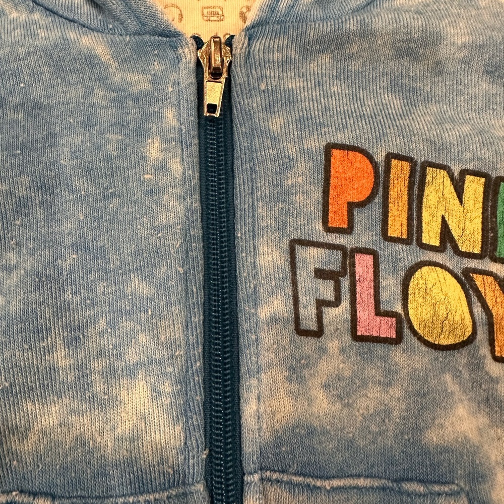 Rowdy Sprout Blue Pink Floyd Kids Hoodie - Picture 3 of 11